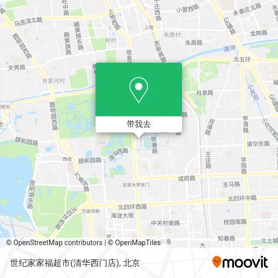 世纪家家福超市(清华西门店)地图