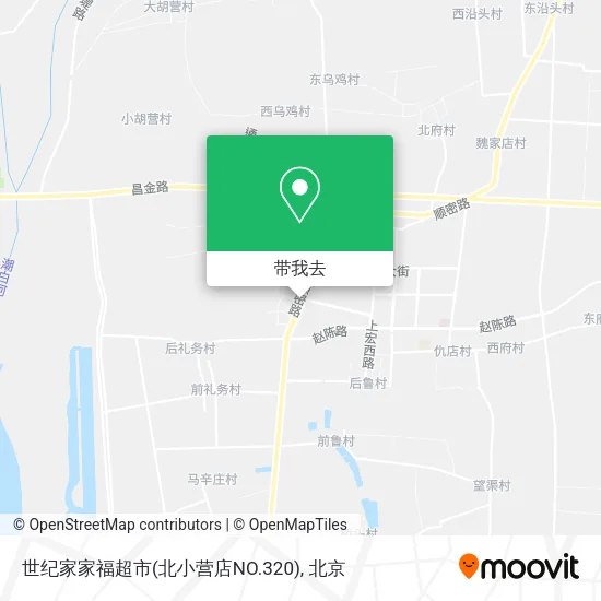世纪家家福超市(北小营店NO.320)地图