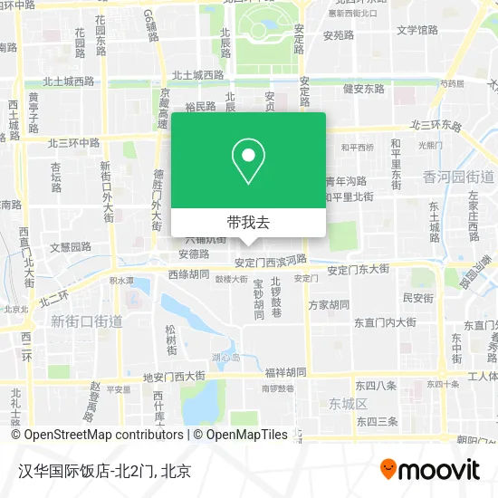 汉华国际饭店-北2门地图