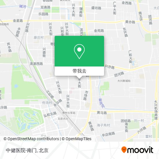 中健医院-南门地图