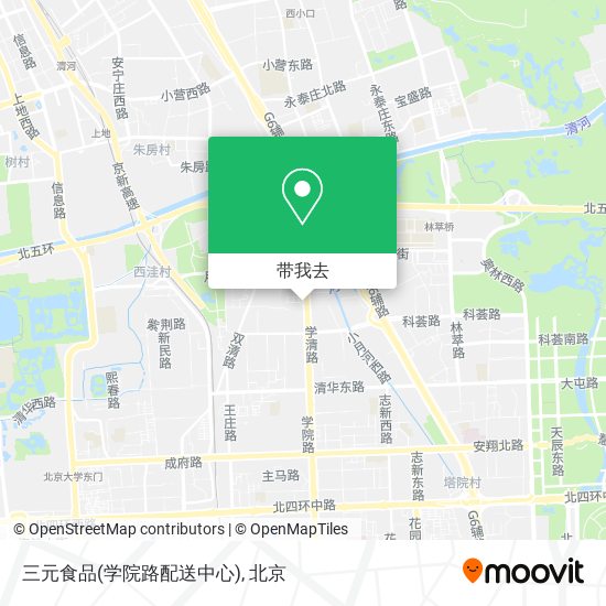 三元食品(学院路配送中心)地图