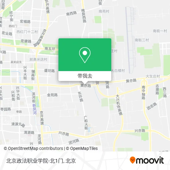 北京政法职业学院-北1门地图