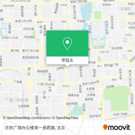 庄胜广场办公楼第一座西翼地图