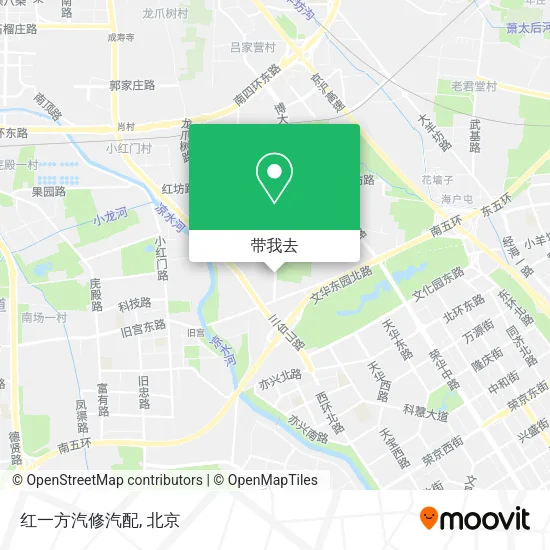 红一方汽修汽配地图