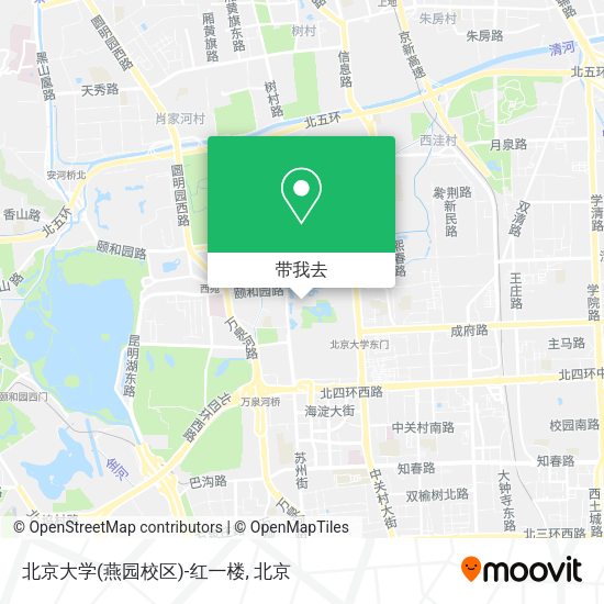 北京大学(燕园校区)-红一楼地图