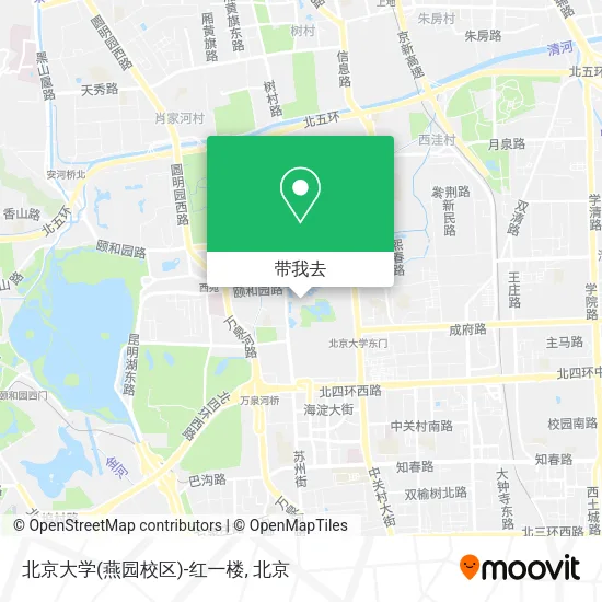 北京大学(燕园校区)-红一楼地图