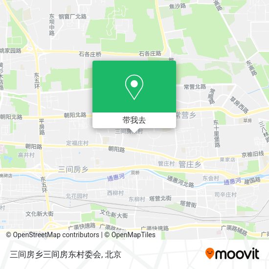 三间房乡三间房东村委会地图