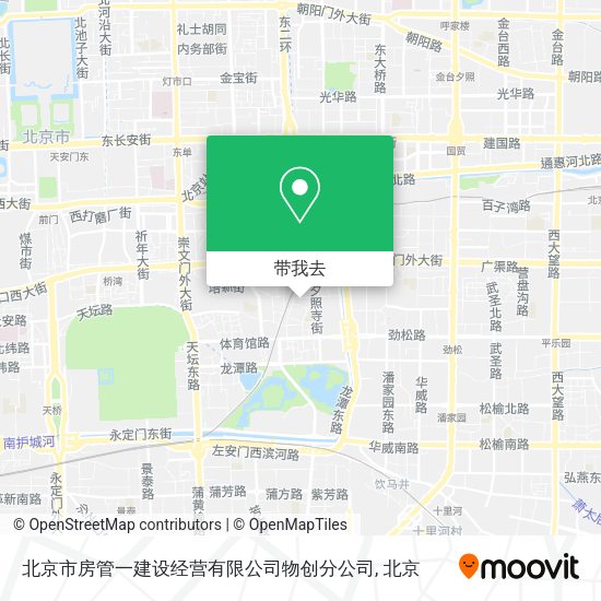 北京市房管一建设经营有限公司物创分公司地图