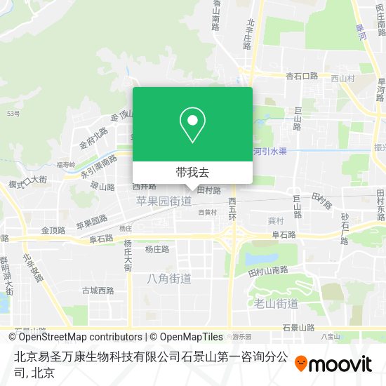 北京易圣万康生物科技有限公司石景山第一咨询分公司地图