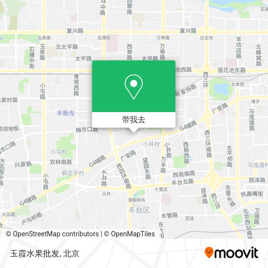 玉霞水果批发地图