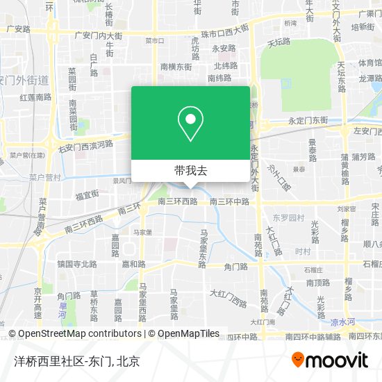 洋桥西里社区-东门地图