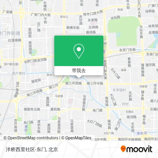 洋桥西里社区-东门地图
