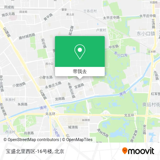 宝盛北里西区-16号楼地图