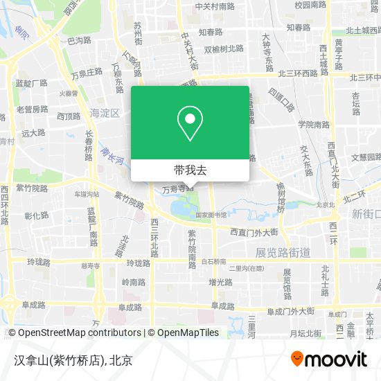 汉拿山(紫竹桥店)地图