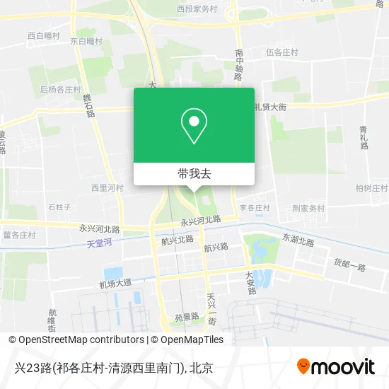 兴23路(祁各庄村-清源西里南门)地图