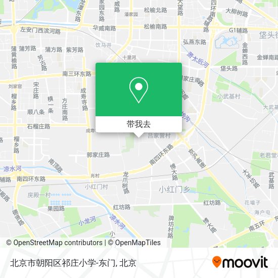 北京市朝阳区祁庄小学-东门地图