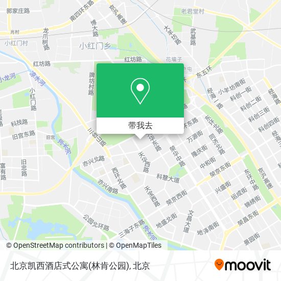 北京凯西酒店式公寓(林肯公园)地图