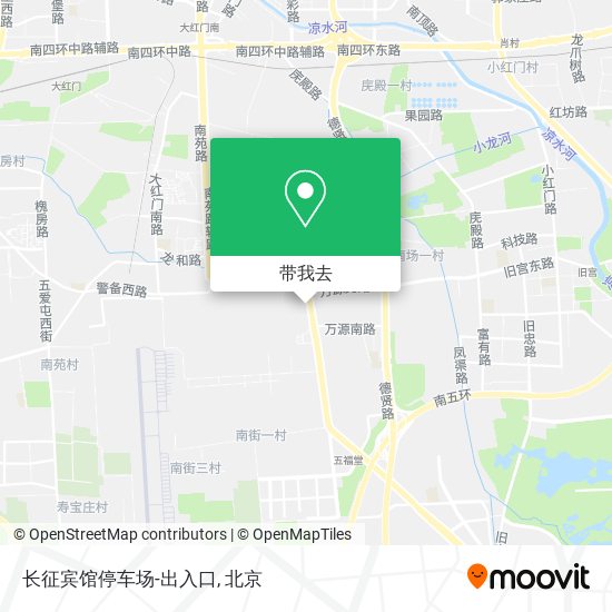 长征宾馆停车场-出入口地图
