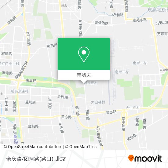 余庆路/团河路(路口)地图