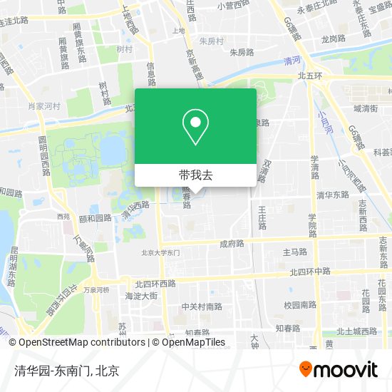 清华园-东南门地图