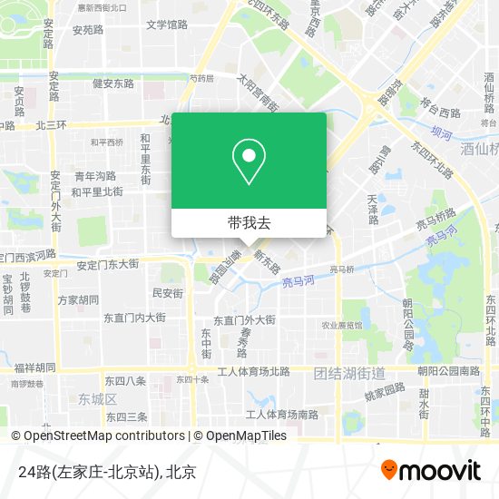 24路(左家庄-北京站)地图