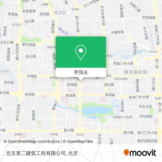 北京第二建筑工程有限公司地图