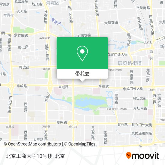 北京工商大学10号楼地图