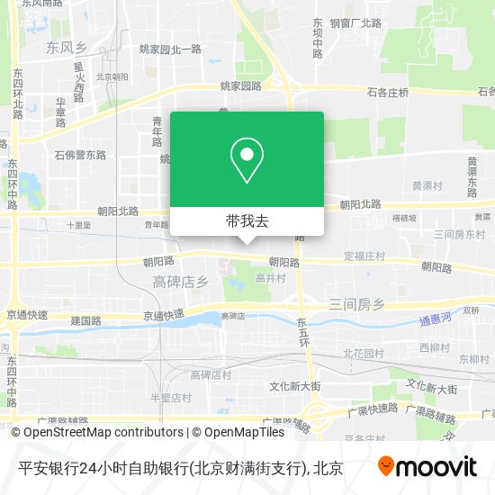 平安银行24小时自助银行(北京财满街支行)地图