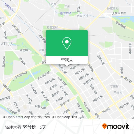 远洋天著-39号楼地图