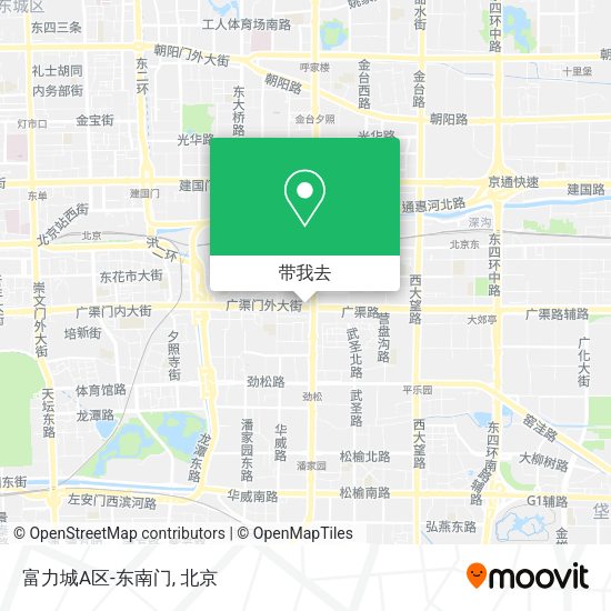 富力城A区-东南门地图