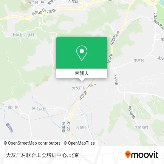 大灰厂村联合工会培训中心地图