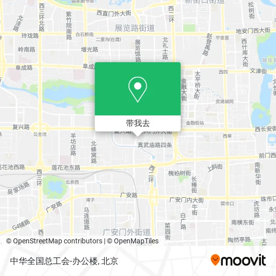 中华全国总工会-办公楼地图