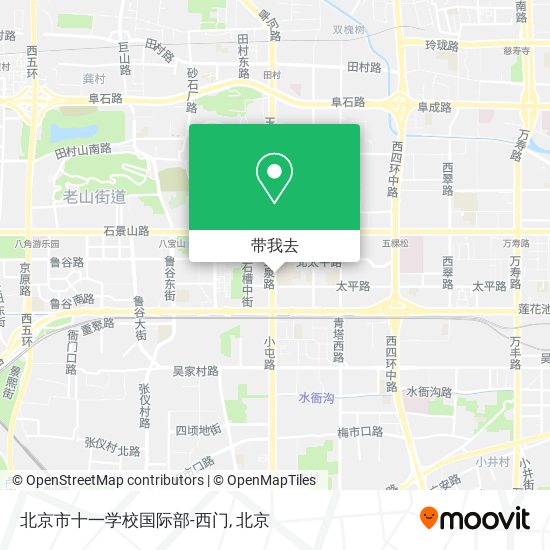 北京市十一学校国际部-西门地图