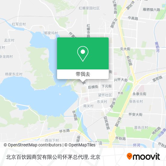 北京百饮园商贸有限公司怀茅总代理地图