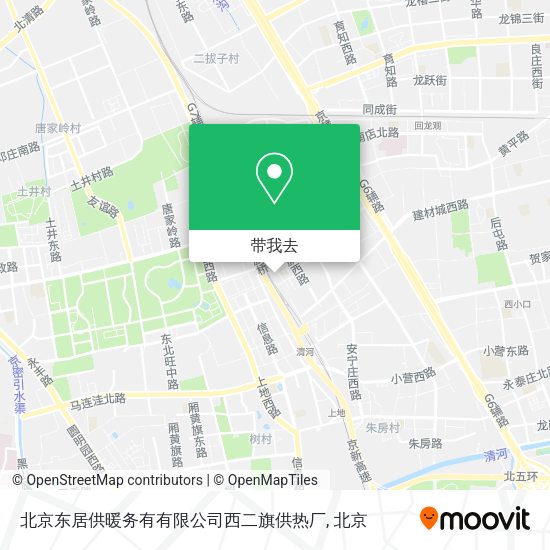 北京东居供暖务有有限公司西二旗供热厂地图