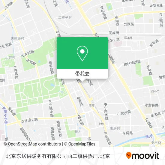 北京东居供暖务有有限公司西二旗供热厂地图