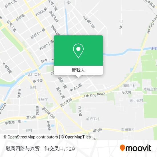 融商四路与兴贸二街交叉口地图