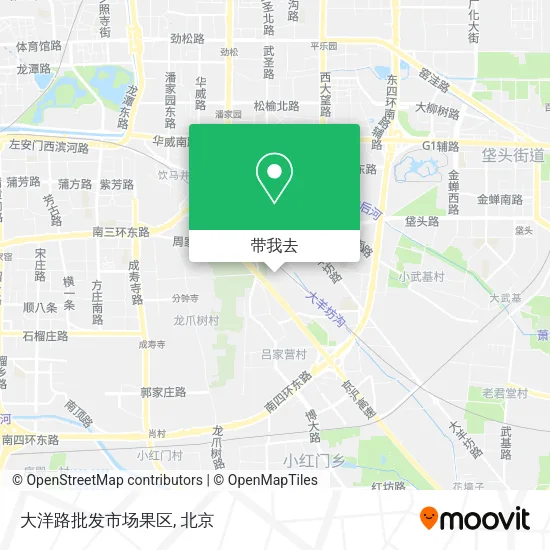 大洋路批发市场果区地图