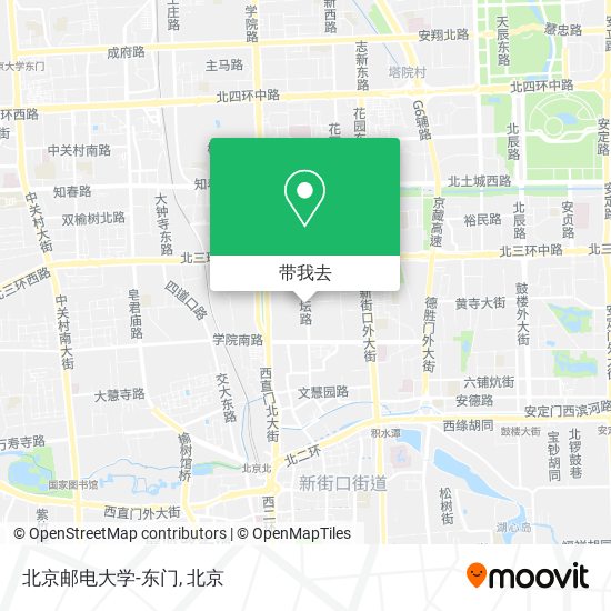 北京邮电大学-东门地图