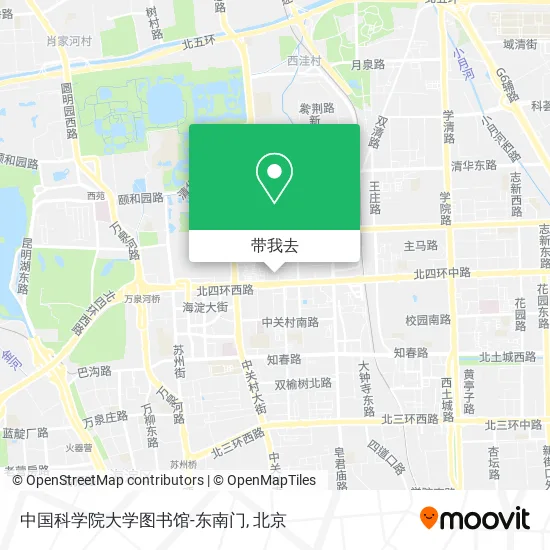 中国科学院大学图书馆-东南门地图