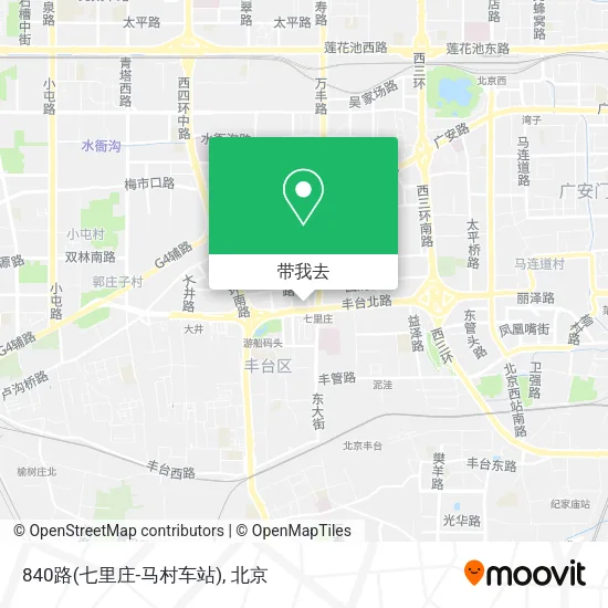 840路(七里庄-马村车站)地图