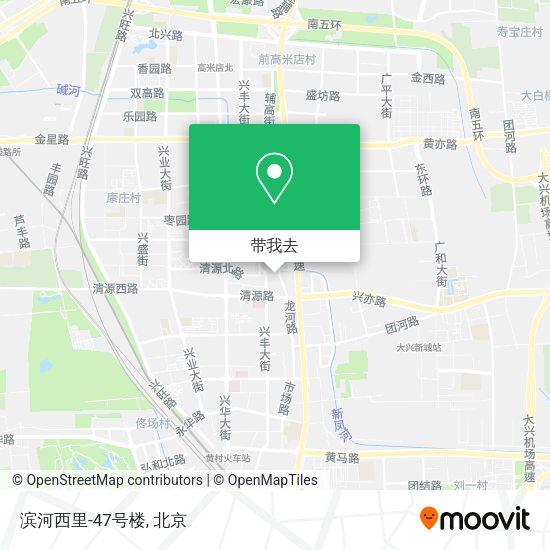 滨河西里-47号楼地图