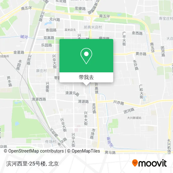 滨河西里-25号楼地图