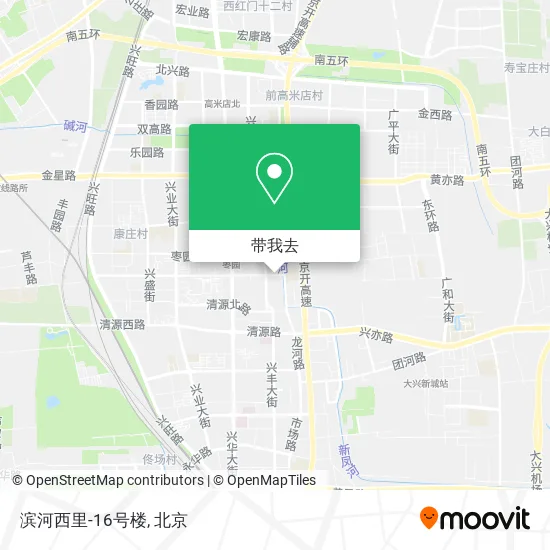 滨河西里-16号楼地图