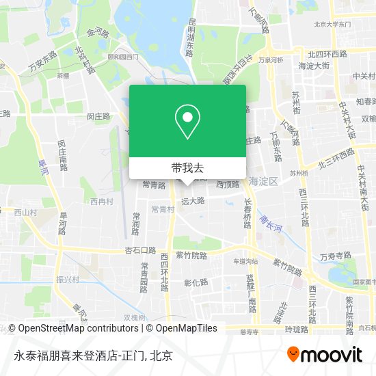 永泰福朋喜来登酒店-正门地图