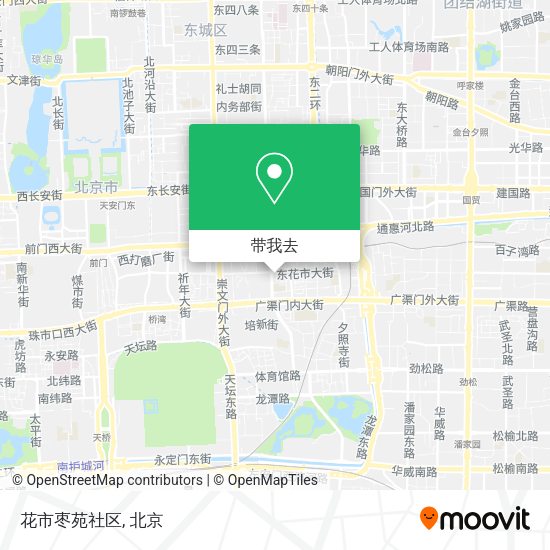 花市枣苑社区地图