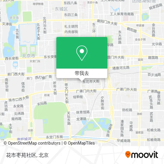 花市枣苑社区地图