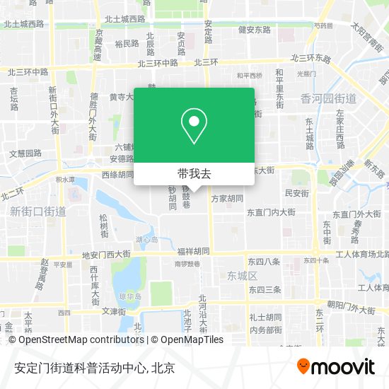 安定门街道科普活动中心地图