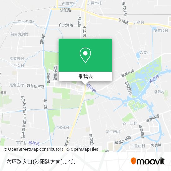 六环路入口(沙阳路方向)地图