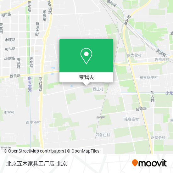 北京五木家具工厂店地图